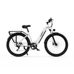 Onesport - ONESPORT OT05 city elcykel, 250 W motor, 36 V 18,2 Ah batteri, 27,5 tums däck - Vit