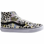 Vans SK8-Hi Slim Multicolor Mens Shoes - Black/White - Size UK 3.5