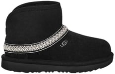 UGG Classic Mini Crescent Botte Tendance, Black, 43 EU