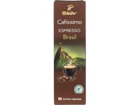 Tchibo Espresso Brasil Beleza, Kaffekapslar, Espresso, Mörkrostade, Brun, Grön, Låda, 10 Styck