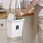 Trash Can Wall Mounted Waste Bin Kitchen Cabinet Door Hanging Trash Bin Garbage Car Trash Can Wall Mounted Cleaning Tools Kitchen Accessories -