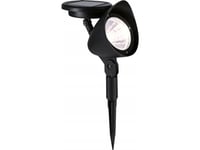 Paulmann Vegglampe Solena Solar Hagespotlight Med Skumringssensor 2Lm 3000K Ip44 Svart