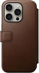 Nomad Modern Leather Folio Iphone 15 Brun