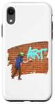 Coque pour iPhone XR Peinture en spray graffiti pour décoration murale - Peut faire vibrer la brique