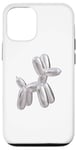 iPhone 12/12 Pro Y2k silver balloon dog Case