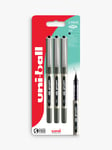 uni-ball 157 Eye Fine Rollerball Pen, Pack of 3