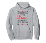 Happy Valentines Day My Love Funny Quotes For Friends Lovers Pullover Hoodie