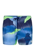 Adidas Sportswear City Escape Camo 3-Stripes Cix Swim Shorts Blå