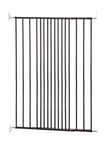 SPD Pet Extending Gate hundegrind, ekstra høy, svart, 62,5-106,8 cm