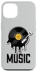 Coque pour iPhone 13 Musique Disque Vinyle Tenue Rétro Pour Musiciens Et Concerts