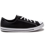 Converse Womens All Star Dainty Ox Trainers - Black - Size UK 3