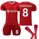 2023-2024 Liverpool Home Barn fotbollströja Kit nr 8 Szoboszlai- Perfet 26