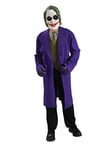 The Joker Kids Fancy Dress Batman Villian Boys Halloween Costume + Mask