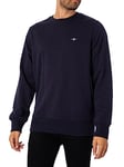 GANT Mens Shield Crew Neck Sweater Navy XXL