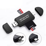 SD Card Reader Micro USB OTG USB-C to USB 2.0 Adapter Android iPhone Tablet PC