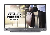 ASUS Zenscreen MB16AH - Ecran portable 15.6" FHD - Télétravail ou gaming - Alimentation et affichage via USB-C ou Micro HDMI - Dalle IPS - Flicker Free/Filtres de lumière bleue - Pour notebook, Noir