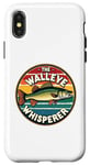 iPhone X/XS Vintage Walleye Drawing: The Walleye Whisperer Fisherman Case