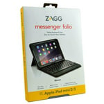 Genuine ZAGG Messenger Folio Bluetooth Keyboard Case Cover For iPad Mini 1/2/3