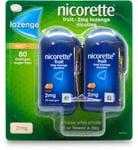 Nicorette Fruit Lozenge 2mg 80 pack