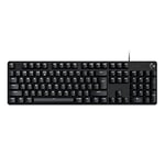 Logitech G 413 SE Clavier de Jeu mécanique Pleine Taille - Clavier rétroéclairé avec commutateurs mécaniques tactiles, Anti-ghosting, pour Windows et MacOS, Disposition AZERTY Belge - Noir