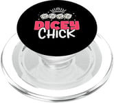 Dicey Chick Dice Game Farkle PopSockets PopGrip for MagSafe