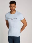 Tommy Hilfiger Slim Fit Short Sleeve Logo T-Shirt, Breezy Blue