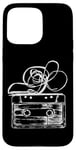 Coque pour iPhone 15 Pro Max Love Retro Mixtape 80's Blank Cassette Tape Shirt Cadeaux