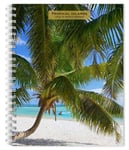 Tropical Islands 2025 6 x 7.75 Inch Spiral Bound Wire-O Weekly Engagement Planner Calendar Full Colour Image Every Week