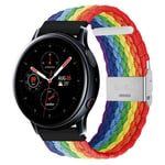 Flätat Elastiskt Armband Samsung Galaxy Watch Active 2 (44mm) - Pride