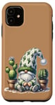 Coque pour iPhone 11 Grumpy Cactus Dad Gnome With Succulent Pots For Cactus Lover