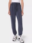 Sweaty Betty Sand Washed Tapered Trousers, Navy Blue