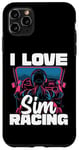 Coque pour iPhone 11 Pro Max Cute Video Gamer For Women - I Love Sim Racing