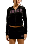 Juicy Couture Impact Logo Hoodie, Black/Pink