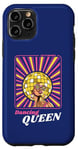 Coque pour iPhone 11 Pro Rétro 70s 80s Funky Disco Ball Afro Queen Diva Vintage