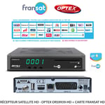 Récepteur Satellite hd - Optex ORS9939-HD – 4000 chaînes tv et Radio, Réception multi-satellites, Carte fransat hd Incluse