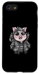 Coque pour iPhone SE (2020) / 7 / 8 Cochon kawaii de dessin animé avec une tenue de dragon cool