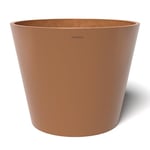 POTS&MORE Pot de Fleurs Conico 40 VP014003 (diamètre 40,8 cm, Forme Ronde, Couleur Terre Cuite, Hauteur 33,2 cm, Pot en Plastique, pour Plantes d'intérieur)