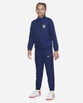 Nike France FFF Football Tracksuit Sz M Age 10-12 Yrs /Midnight Navy/Metallic