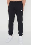 Nike Mens Fleece Joggers in Black Cotton - Size Large