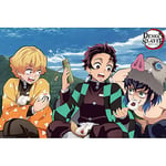 ABYSTYLE GBEye - DEMON SLAYER Poster Tanjiro, Zenitsu, Inosuke (91,5 x 61 cm)