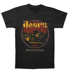 The Doors Live 68 Retro Circle Black T Shirt