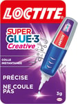 Super Glue-3 Creative, colle instantanée sous forme de stylo pour applications précises, Gel Superglue, réajustable et ne coulant pas, colle universelle de 3 g