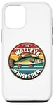 iPhone 12/12 Pro Vintage Walleye Drawing: The Walleye Whisperer Fisherman Case