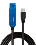 Lindy 10m USB 3.0 Active Extension Cable Pro, Long Distance Repeater, Extends US