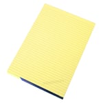 5 x Memory Aid A4 Yellow 100 Page Paper Notepad Refill Memo Lined Writing Pads