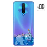 Coque Gel Transparent pour Xiaomi Pocophone Little X2 Design Hippo Dessins