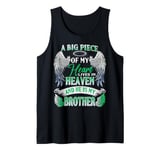 My Heart Lives In Heaven He Is My Brother Memorial Sympathy Tank Top