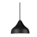 Lampe à Suspension Moderne Plafonnier Nordique Suspension Luminaire Rétro Abat-Jour En Métal Pour Salon, Salle à Manger, Chambre à Coucher (Noir)