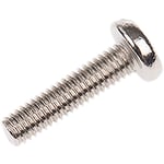 Vis à métaux Rs Pro M3 à tête Cylindrique fendue en Laiton, 12mm ( Prix pour Sachet de 100 )