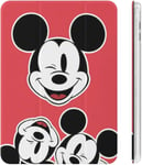 Disney Mickey Mouse Ipad 2020 (10.2in) Étui Avec Porte-Stylo Antichoc Mise En Veille/Réveil Automatique Trifold Housse De Protection Transparente Pour Tablette